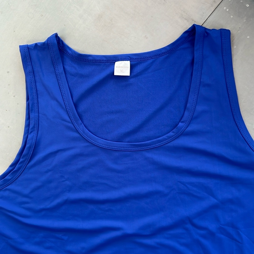 NWT men’s XL royal blue tank top
